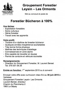 Annonce_GFLO_forestier-bucheron_06-2015